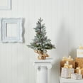 thumbnail image 6 of Nearly Natural 28" Flocked Artificial Christmas Tree with Pine Cones, 6 of 7