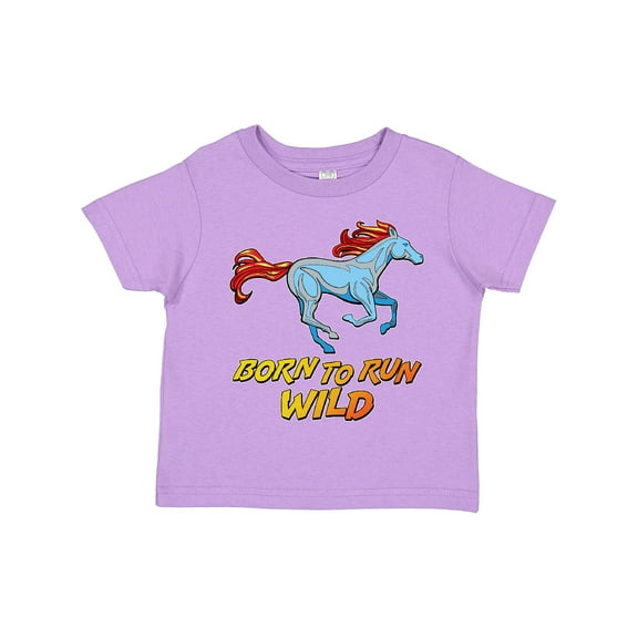 Inktastic Born to Run Wild Galloping Horse Boys or Girls Toddler T-Shirt