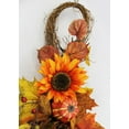 thumbnail image 3 of Admired by Nature 36" Artifical Festive Harvest Display Teardrop with Sunflowers, Pumpkins, Pine Cone, Maple Leaves and Wheat, 3 of 8