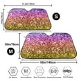 thumbnail image 3 of Daiia Glitter Rainbow Windshield Sun Shade for Car SUV Truck (Small ), Car Sun Shade Windshield, Car Shades for Front Windows, Sunshade for Car Windshield, 3 of 7