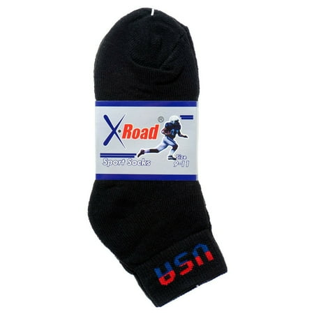 

Sport Ankle Socks Men 2 Paid (Black-USA Size 9-11)