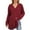 Wine, variant on Hanen Long Sleeve Womens Tops Casual Fashion Women's Winter Long Sleeve Turndown Collar Solid Regular Tank Tops Athletic Sweatshirts for Women