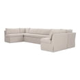 thumbnail image 3 of Moe's Home Collection Fable Slipcover Dining Banquette U-Shape Beige 168In, 3 of 10