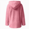 thumbnail image 4 of Towmus Winter Fleece Jacket Women Sherpa Coat Plus Size Fuzzy Hoodie Sweatshirt Trendy Lightweight Zip Up Warm Soft Winter Coats, 4 of 5