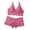 Hot Pink, variant on Levmjia Women's Lace Lingerie Set Adjustable Straps Solid Color V-Neck Bralette and Panty Comfortable Sleepwear Relax Home Daily Wear