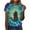 Multicolour, variant on LUOGENLI T-shirts Women's Short Sleeve Tie Dye T Shirt Animal Motif Top with Cat Cow and Giraffe Pattern Casual Loose Fit Tunic Blouse for Teen Girls S