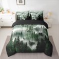 thumbnail image 2 of Feelyou Tree Landscape Bedding Comforter Set 7pcs, Rustic Deer Animal Queen Bedding Sets, 2 of 8