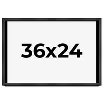 36x24 Frame Black Charcoal Grey Wood Textured Picture Frame | 0.75 Inch Moulding Width | Gunmetal