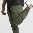 thumbnail image 4 of SWSMCLT Men's Athletic Jogging Harem Hiking Sweatpants Waterproof Pants Drawstring Jogger Casual Pants Army Green X-Large, 4 of 4