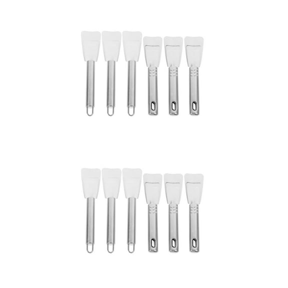 OUNONA 12 pcs Practical Scraper Stainless Steel Freezer Frost Removal Shovel