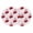 Red, variant on Pink Cherry Round 13 Inch Placemats Set of 2, Farmhouse Watercolor Cherries Fruits HeatResistant Non Slip Place Mats for Dining Table, Wipeable Braided Kitchen Table Mats for Housewarming