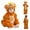 Brown, variant on CYRBOKO Baby Boys Girls Fleece Pajamas One-pieces, Zip Up Unisex Sleepwear Thermal Long Sleeve One-Piece Bodysuits Brown Size 25-30 Months