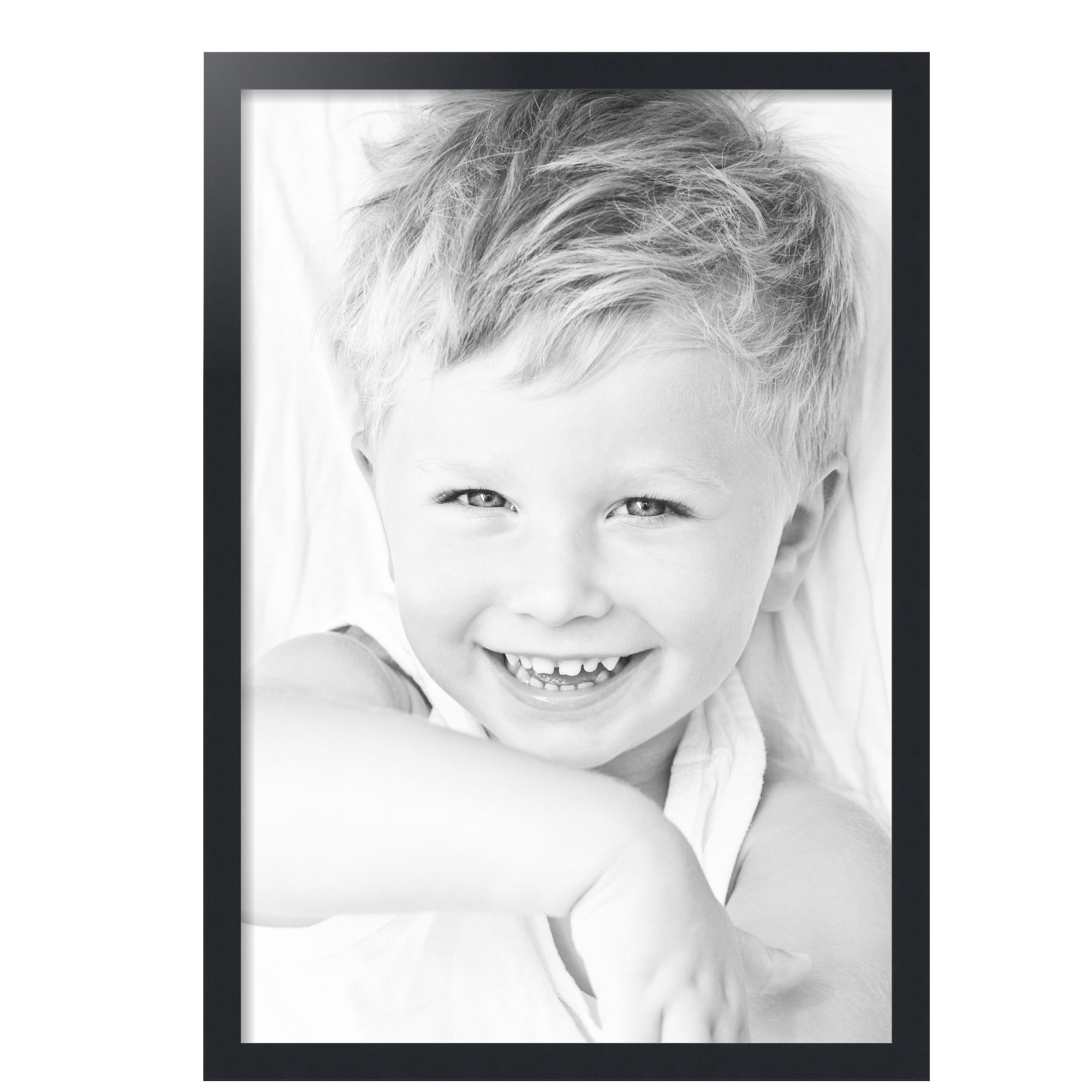 ArtToFrames 22" x 32" Black Picture Frame, 22x32 inch Black MDF Poster Frame (WOM-3926),  Pack