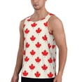 thumbnail image 2 of Gaeub Happy Canada Day Men's Athletic Tank Top, Workout Sleeveless Shirts, Running Tank Tops for Gym, Running, Training - 4X-Large, 2 of 9