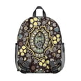 thumbnail image 4 of Sac à Dos Rétro à Motif Cachemire Floral - Sac d'École Ergonomique Imperméable avec Boucles Ajustables, 4 of 5