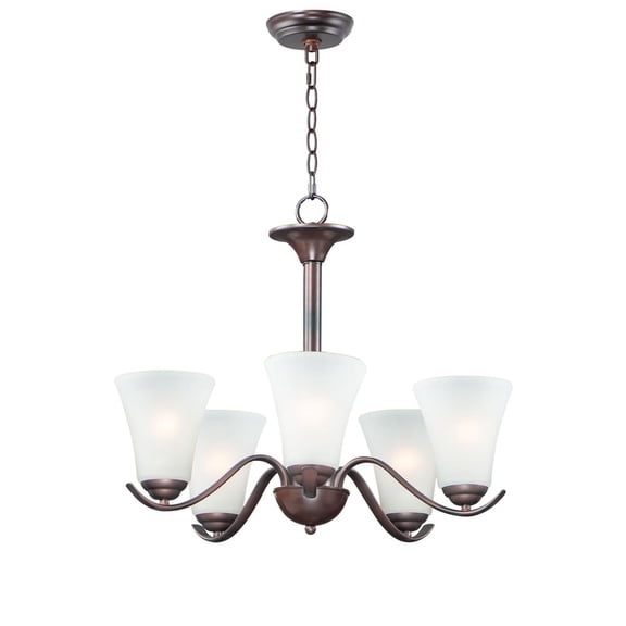 12075FTOI Maxim Lighting Vital-5 Light Chandelier-23 Inches wide by 20 inches high-Oil Rubbed Bronze Finish -Traditional Installation