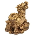 thumbnail image 1 of 1Pc Chinois Feng Shui Dragon Tortue Statue Simulation Résine Maison Decoration, 1 of 8
