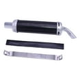 thumbnail image 3 of Silenciador de escape para motocicleta de 32 mm y 1,25 pulgadas, compatible con Honda Negro, 3 of 8
