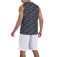 thumbnail image 2 of Naloa Spaceships And Stars In Outer Space Basketball Jersey Reversible Men's Mesh Athletic Sports Shirts Training Practice S-4XLMedium, 2 of 6