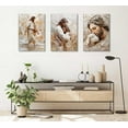 thumbnail image 3 of Hieng 3pcs Christian Wall Art Jesus Wall Decor Jesus and Children Canvas Prints Poster Jesus and Lamb Paintings Christian Healing Flowers Pictures for Living Room Bedroom Church Decor, 3 of 6