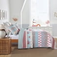 thumbnail image 5 of 3 Pcs Floral Quilt Set Printed Patchwork Bedspread Cozy Warm Durable Bedding for Home Decor, 5 of 10