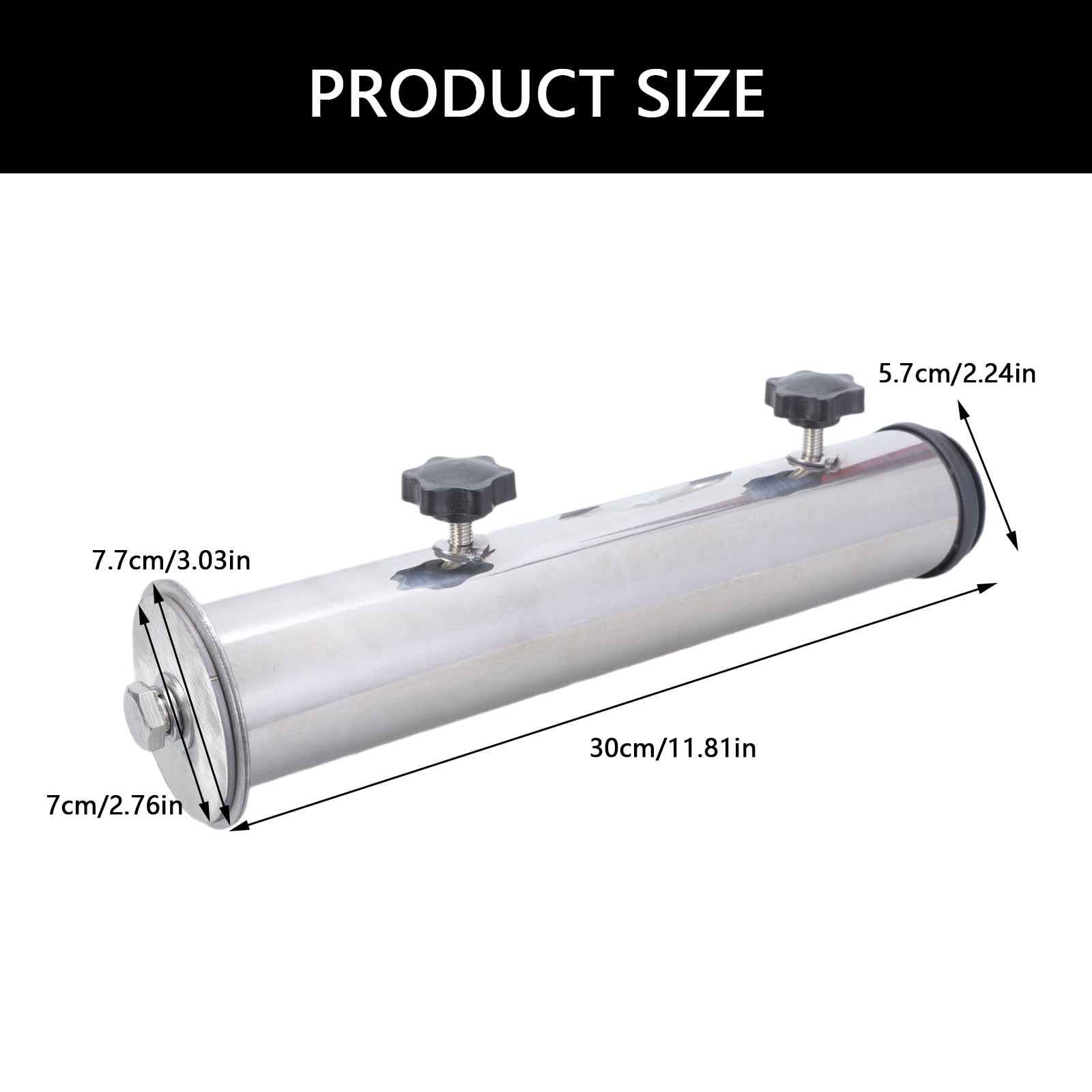 Weather Resistant Patios Umbrella Holder Clamp Tube for Outdoor Parasol Base Stand of Deck Railing Mount Parasol Support