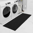 thumbnail image 5 of Ottomanson Comfort Non-Slip Rubberback Solid 2x5 Soft Indoor Runner Rug, 20" x 59", Black, 5 of 13