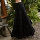 thumbnail image 3 of Mujeres Boho Maxi Falda Color Sólido Una Línea Falda Larga Vacaciones de Verano Vestidos Largos FLhrweasw Nuevo, 3 of 6