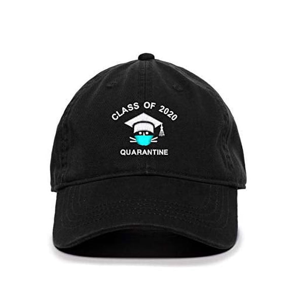 Tech Design Class of 2020 Quarantine Baseball Cap Embroidered Cotton Adjustable Dad Hat Black
