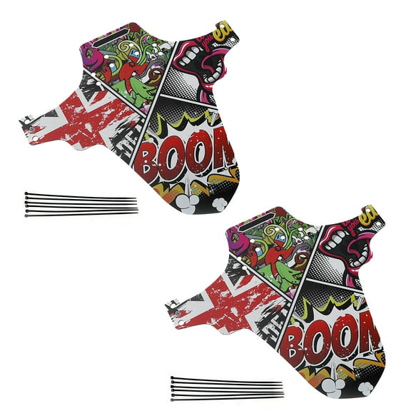 2Pcs Front and Rear Bike Fenders Bike Mudguards Set, Folding Bike Mud Guards Waterproof Bike Fenders, Fit 26" 27.5" 29"