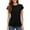 Black, variant on Yubnlvae Women's Short Sleeve Casual Solid Loose Crew Neck T Shirts Beige L