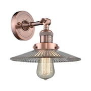 Innovations 1-LT Vintage LED Halophane 10 Sconce - Polished Chrome - 203-PC-G2-LED