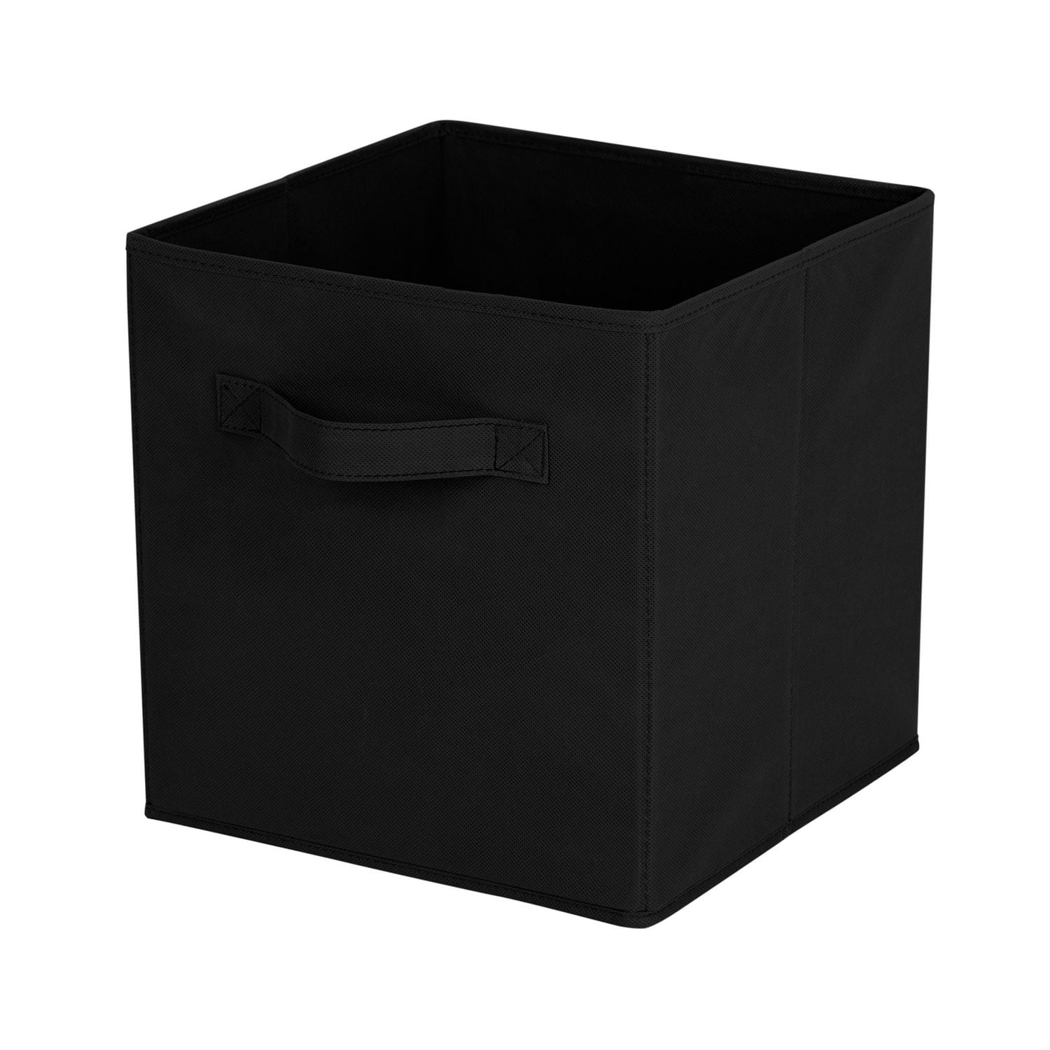 Mainstays Storage Cube Fabric Basket Bin - Foldable, Great for Nursery, Playroom, Closet, Home Organization, Assembled size:10.5in.Wx10.5in.Dx11in.H; Multiple colours for option.