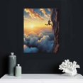 thumbnail image 4 of Nawypu Sunset Landscape Rock Climbing Poster Office Wall Art Extreme Sports Poster Canvas Painting Posters and Prints Wall Art Pictures for Living Room Bedroom Decor 16x20 inch, 4 of 4