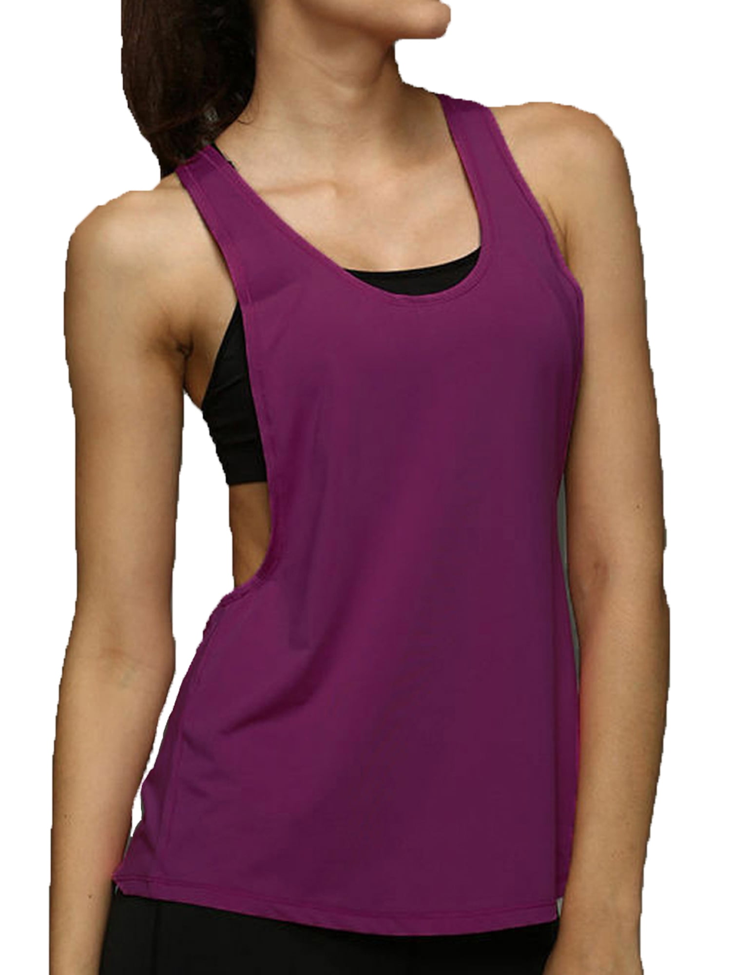 Lookwoild Lookwoild Women Sport Backless Workout Racerback Running