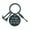 FQH001 Keyring, Black, variant on Keychain Pendant Father's Day Gift for Dad: Tool Set with Hammer, Screwdriver, Wrench, Metal Keychain