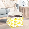 thumbnail image 3 of Yayeee Collapsible Cube Storage Bin with Lid Fabric Closet Decorative Basket with Handles, Yellow Rubber Ducks, 3 of 7
