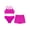 Hot Pink, variant on YEAHDOR Kids Girls 3 Pieces Bikinis Set Swimsuit Crop Top with Briefs Shorts Pool Beach Tropical Vacation Swimwear Bathing Suit Leaf 4