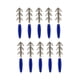 thumbnail image 1 of Anzuelos de plantilla de calamar de tres capas Efectivo Evitar el desacoplamiento Girar Noctilucente ABS Acero de alto carbono Duro Afilado Paraguas Gancho Señuelos Azul 10pcs kenally  OD019649-03, 1 of 7