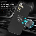 thumbnail image 4 of Galaxy S24 Plus Case for Samsung Galaxy S24 Plus Case  Grade Shockproof Built-in Ring Holder Kickstand Car Mount  Heavy Duty Protective Case for Galaxy S24+ Plus Phone Case (Black), 4 of 15
