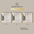 thumbnail image 4 of Ayna Decors Neo 30" x 32" LED Medicine Cabinet with Mirror, Surface LED Medicine Cabinet, Bathroom Mirror Cabinet with Adjustable Shelves, Outlets, USB and Type C Ports, Defogger, Dimmer, Clock & Temp, 4 of 9