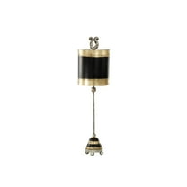 Lucas McKearn Phoenician Resin Table Lamp with Silver Accents in Black/Gold