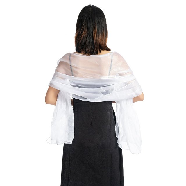 Châle Châle Enveloppe Mariage Femmes Foulard de Soirée Femmes Couleur Unie Accessoire de Robe de Fête