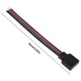 thumbnail image 2 of 20 cables adaptadores de conector de cable EL macho a hembra de 4 pines para tiras de luces LED RGB 5050/3528/3014 de 10 cm de longitud (hembra) Versailles, 2 of 5