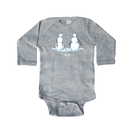 

Inktastic Bless You Sneezing Snowman Gift Baby Boy or Baby Girl Long Sleeve Bodysuit