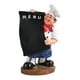 thumbnail image 5 of Estatua de chef, escultura de resina, figura de chef, adorno, modelo coleccionable, decorativo Derecha 18x13x29.5cm, 5 of 9