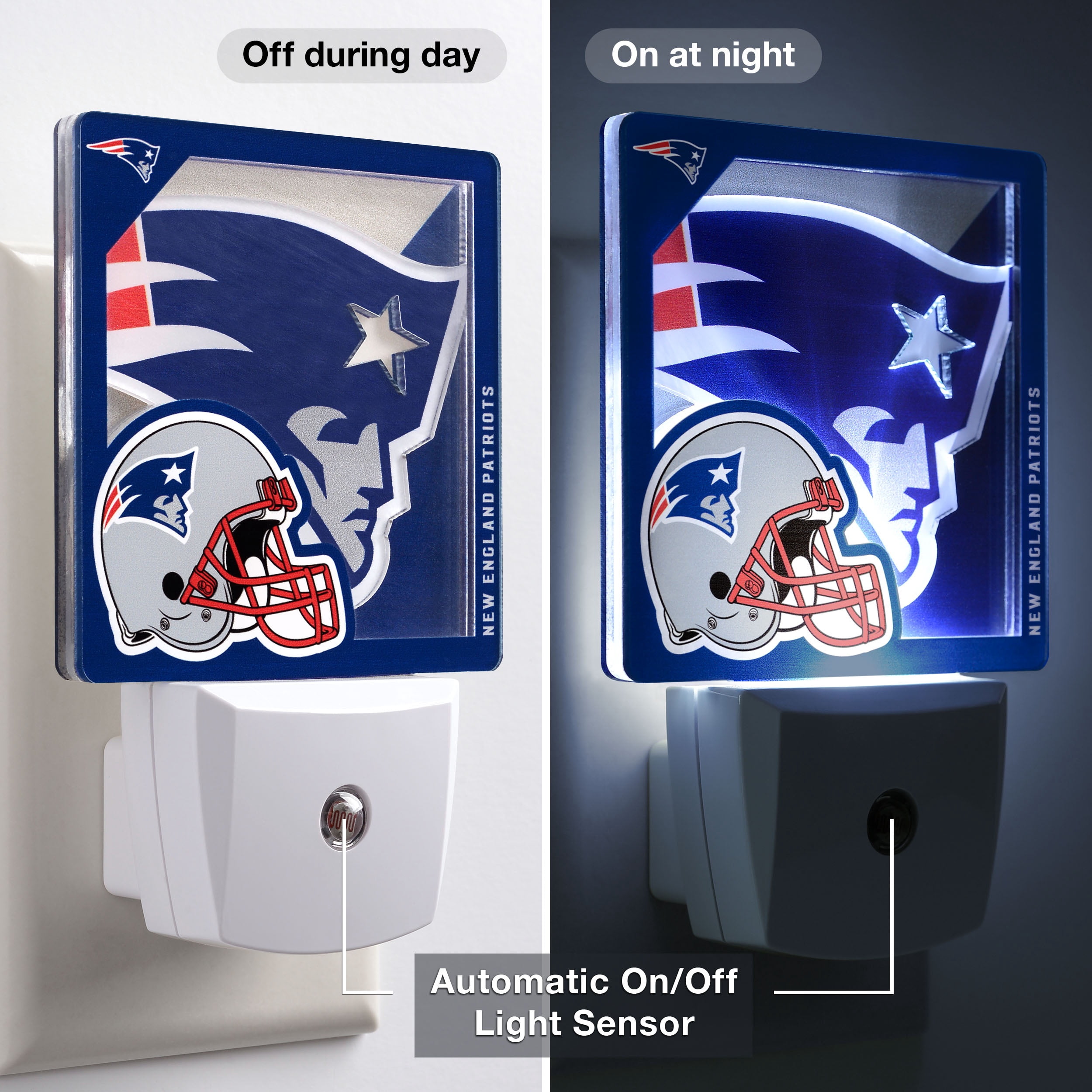 New England Patriots Logo Series Nite Light