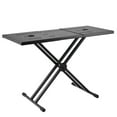 thumbnail image 4 of KFFKFF DJ Workstation, Adjustable (32"-43") x 18" Portable Stand for DJ Equipment, Compact DJ Desk with Dual-X Frame, Height-Adjustable for Laptops, Controllers, Foldable for Easy Transport, 4 of 9