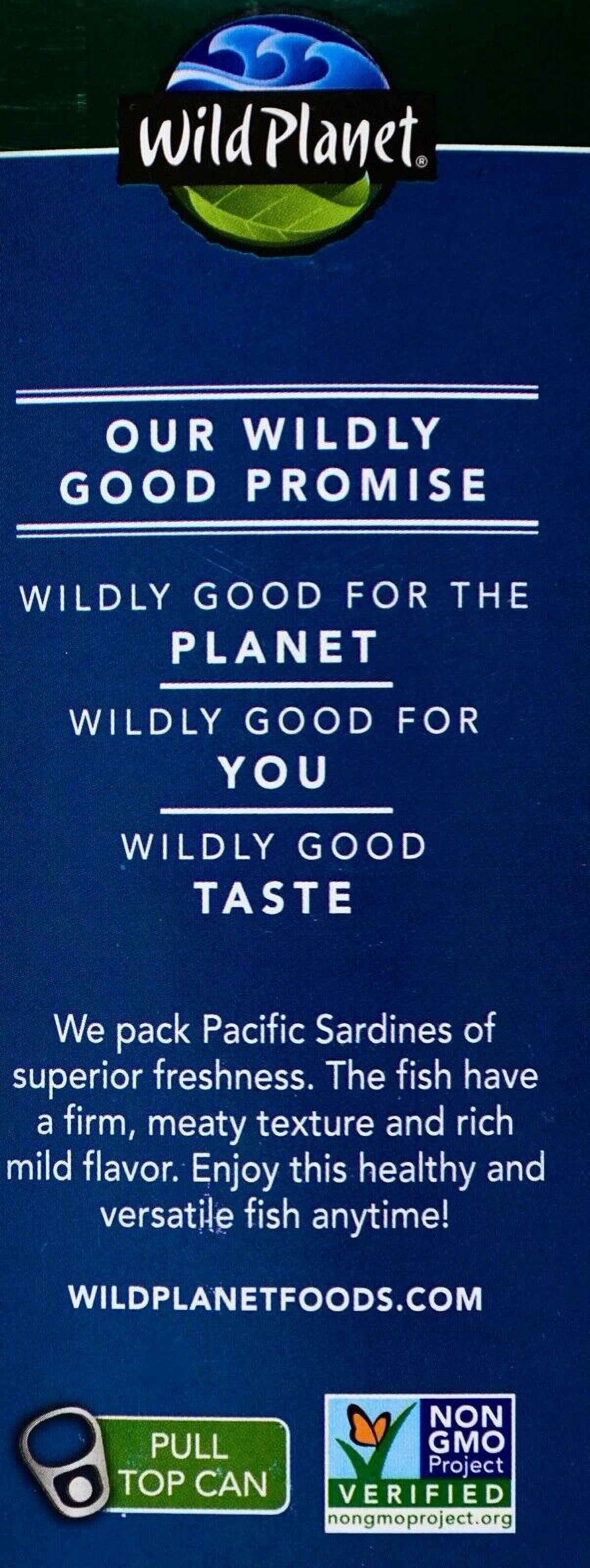 Wild Planet Sardines in Extra Virgin Olive Oil North Pacific Ocean, 6 Cans