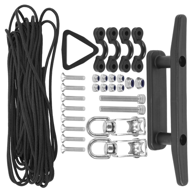 Prácticos Accesorios De Líneas De Muelle, 29 Piezas De Cuerda De Ancla De Barco, Bote De Pesca, Bote De Goma, Canoa, Kayak Para La Seguridad Del Barco Marino ANGGREK BI2714